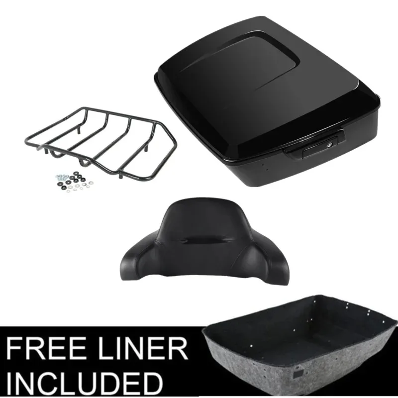 Motocykel King Tour Pack Trunk Backrest Batge Rack pre Harley Road Glide Street Glide 2014-2021 2018 2019