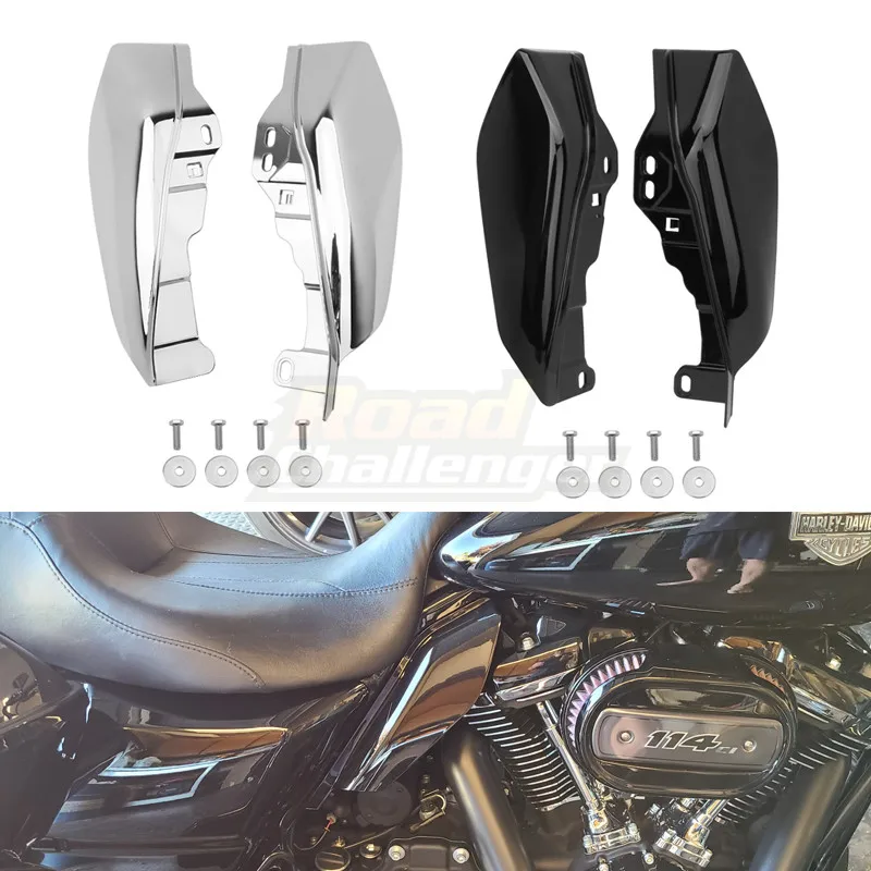 Motocykel lesk Čierny deflektor vzduchu vzduchu stredného rámca pre Harley Touring Electra Glide Street Road Glide CVO 2017-Later