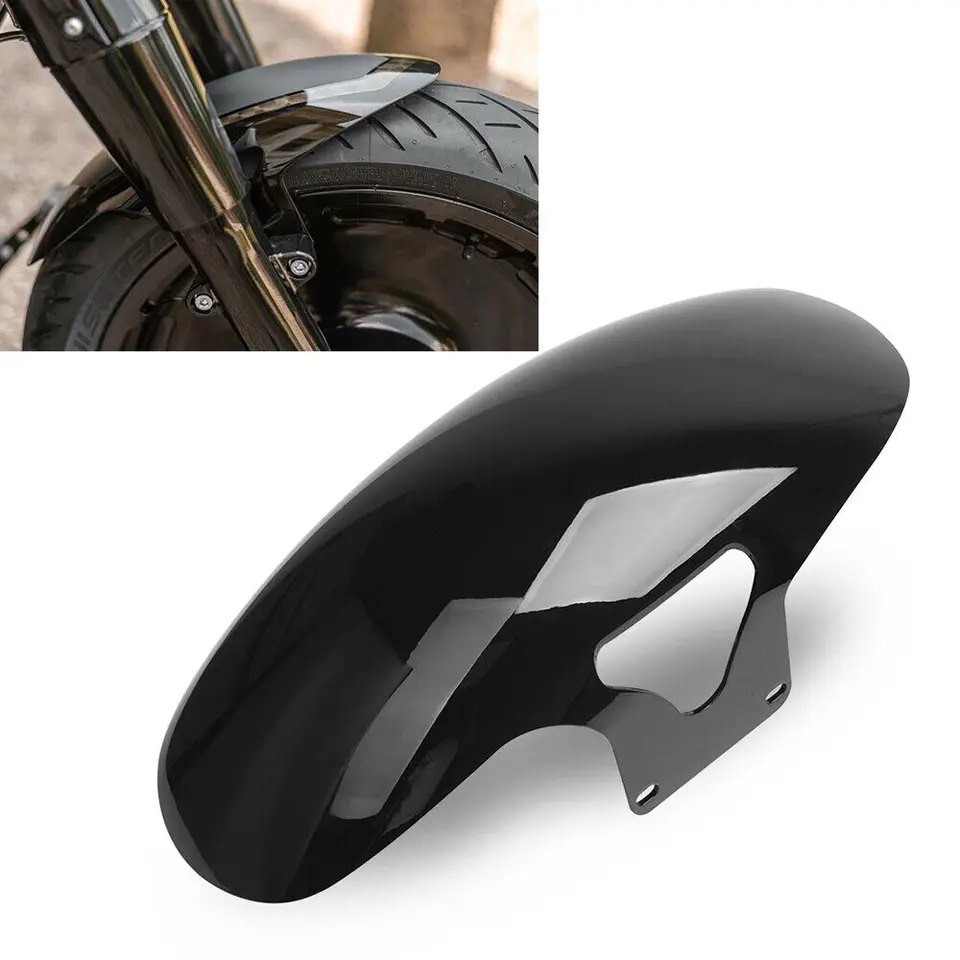 Motocykel lesk Čierny predný blatník Fender Fit Fit for Harley M8 Softail Fatboy FLFB/S 2018-2022