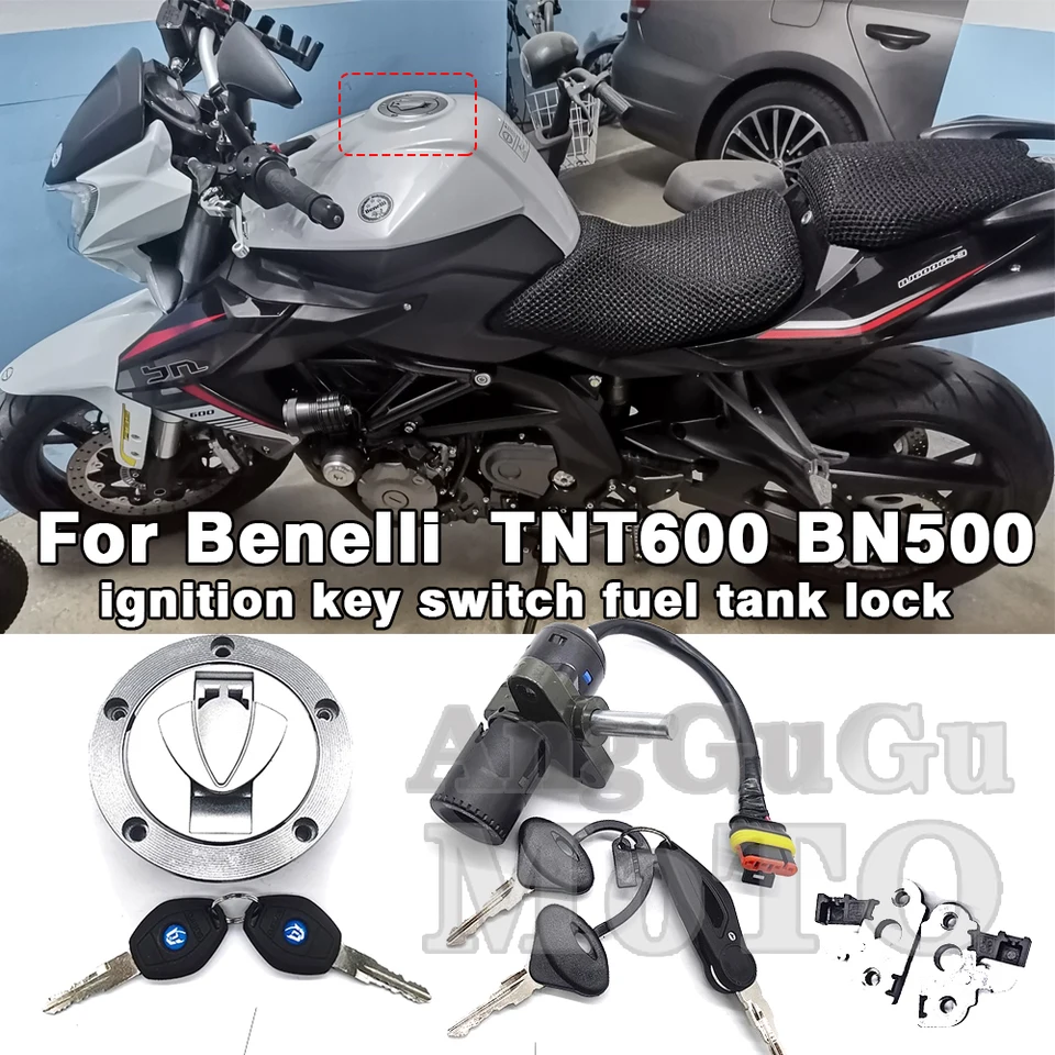 Motocykel lgnition Key spínač palivovej nádrže Palivový zámok sedadla pre Benelli BJ600 TNT 600 TNT600 BN500 RK6 STELS600 GT