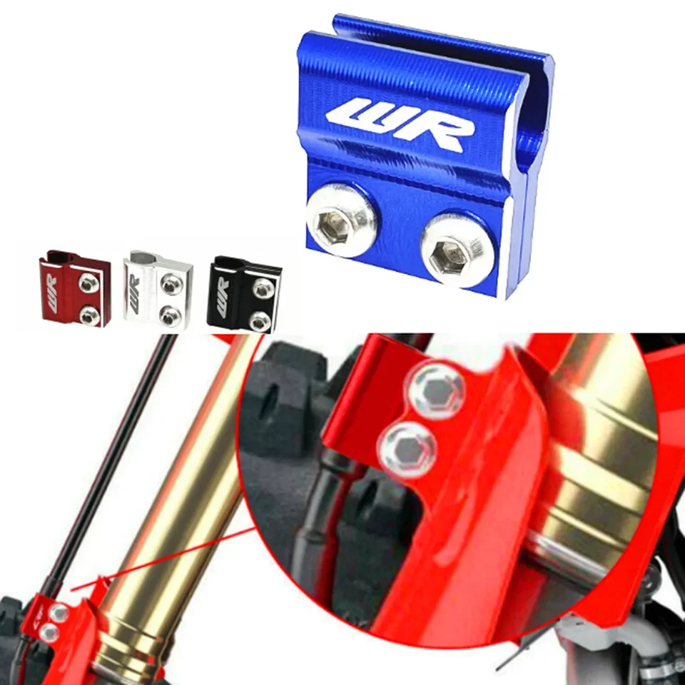 Motocykel Logo WR predné brzdové linky Hadica Clamp Cover Accouprory pre Yamaha WR250R WR250X WR450F WR250F 250R 250x 250F 450F
