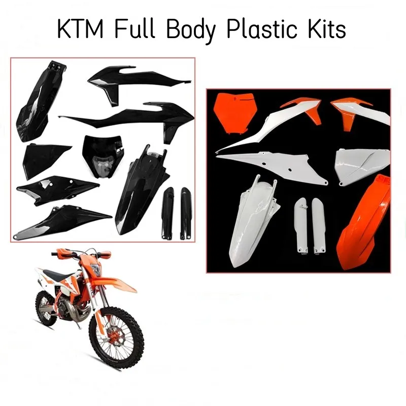 Motocykel Motocykla na celom tele Plastová súprava Plastové obaly Bočné panely Fender Zostava svetlometov pre KTM