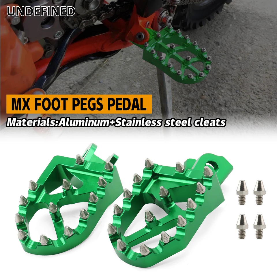 Motocykel MX Footpeg Foot Pegs Pedal Footrest Foots Foots Foot pre Kawasaki KLX150L 14-21 KLX150BF 2017 KLX230/KLX230R/KLX230S 20-23