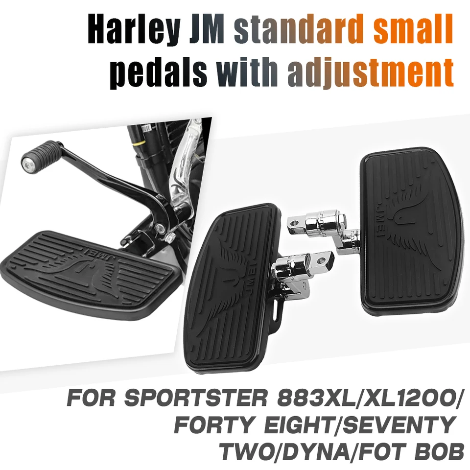 Motocykel nastaviteľné pegs kolóna Footrest široké podlahové obury pre Sportster 883 1200 nastaviteľná podlahová doska