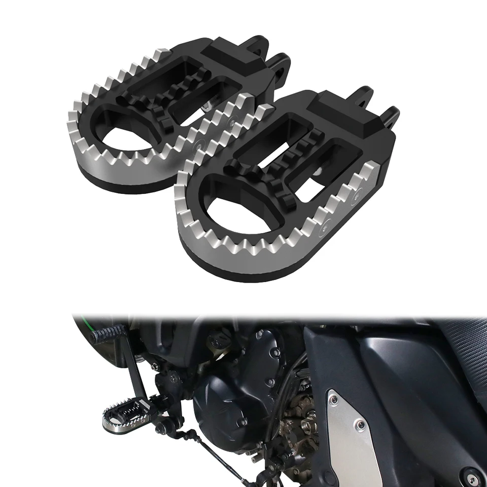 Motocykel Nastaviteľný chodník Footrest Footpegs pre Triumph Speed ​​Triple 900 1997-1998 955i 1050 /s /r otáčacie kolíky prednej nohy Roty.