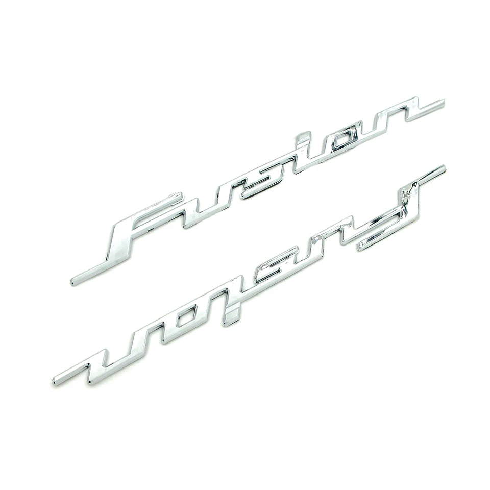 Motocykel Nová palivová nádrž na plynové nálepky ABS plastový chrómový nálepka 3D odznak odznak pre Honda Fusion 250 Fusion250 TypEx 2003