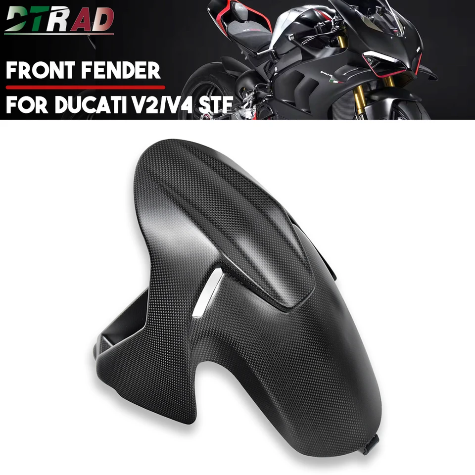 Motocykel Nové predné blatníky z uhlíkových vlákien Mudguards pre Ducati Panigale / Streetfighter V2 V4 V4S V4R 2018-2023 2024