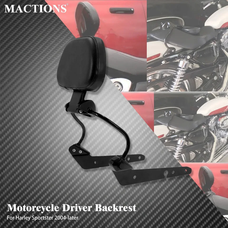 Motocykel Odnímateľný opera sissy barový jazdec pre harley pre harley Sportster Iron XL883 1200 48 Custom Super Low 2004-21