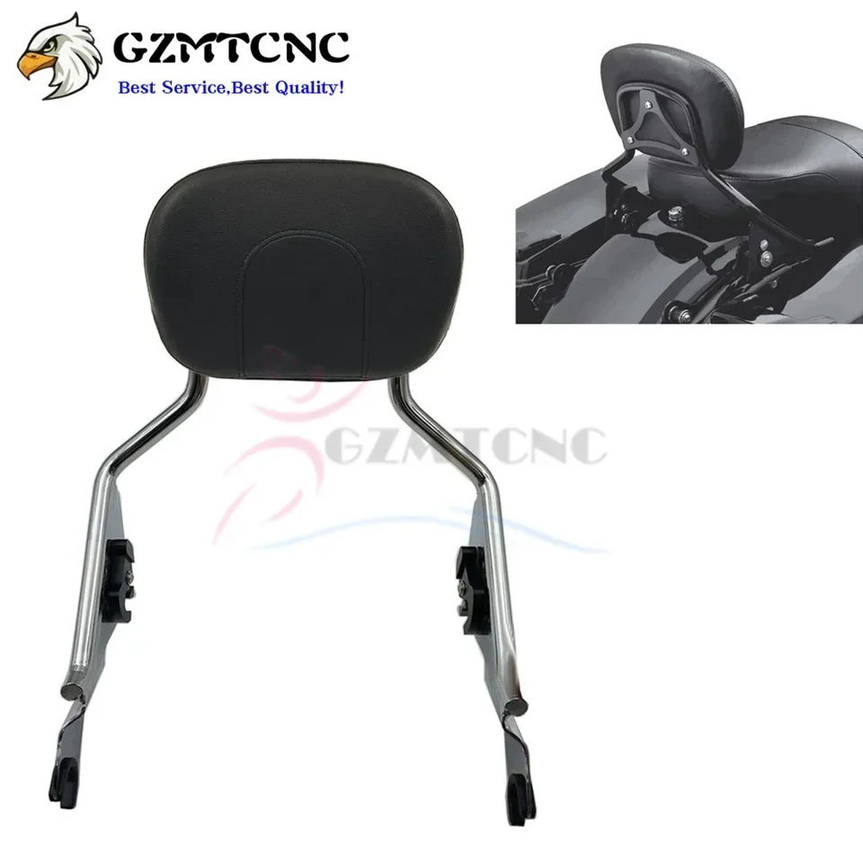 Motocykel Odnímateľný operadlý chrbát sissy bar batožinový stojan pre Harley Touring Road King Road Glide Street Glide 2009-2020-2023