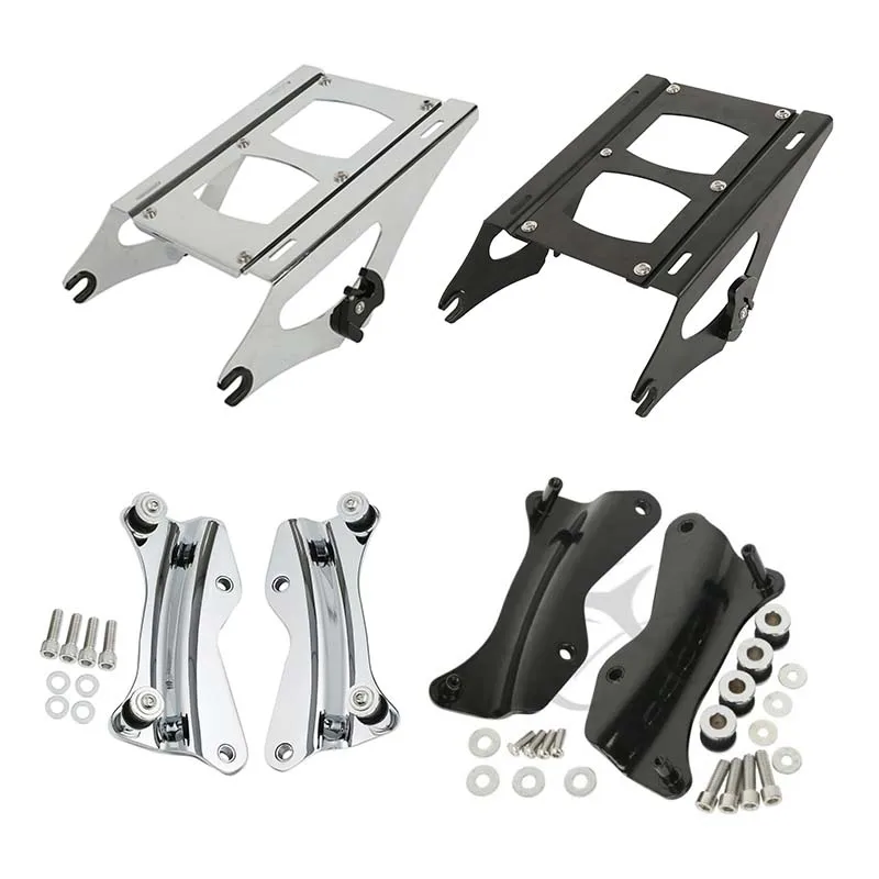 Motocykel Odnímateľný zájazdový balíček Mount batožina Rack Docking Hardware pre Harley Touring Road Street Glide Road King King 2014-2021 19
