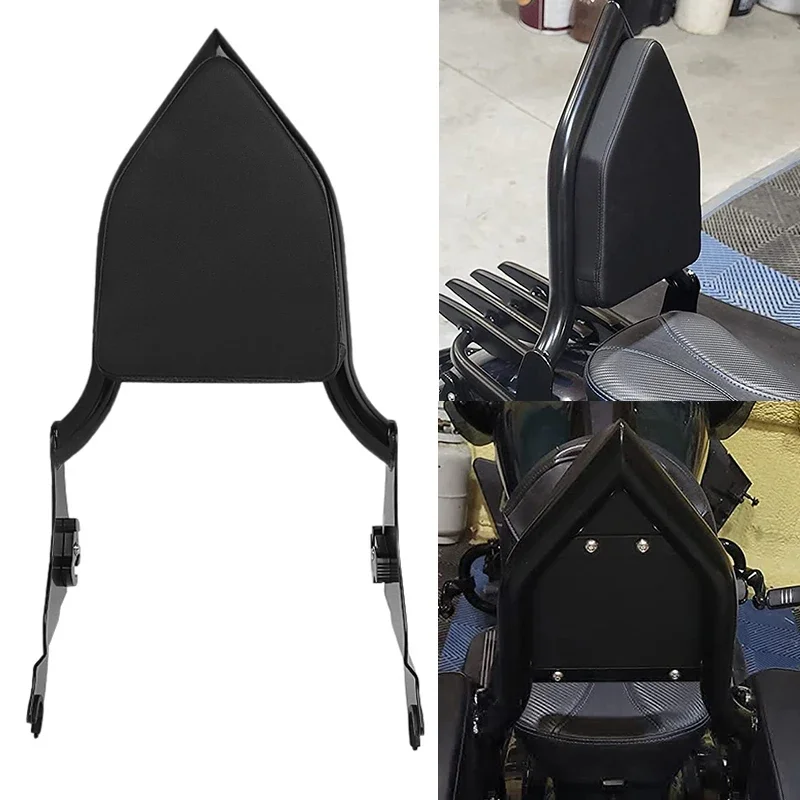 Motocykel Odstláliteľné operadlo spolujazdca Sissy Bar Black for Harley Touring Road King Glide Street Electra Glide 121 CVO 23-24