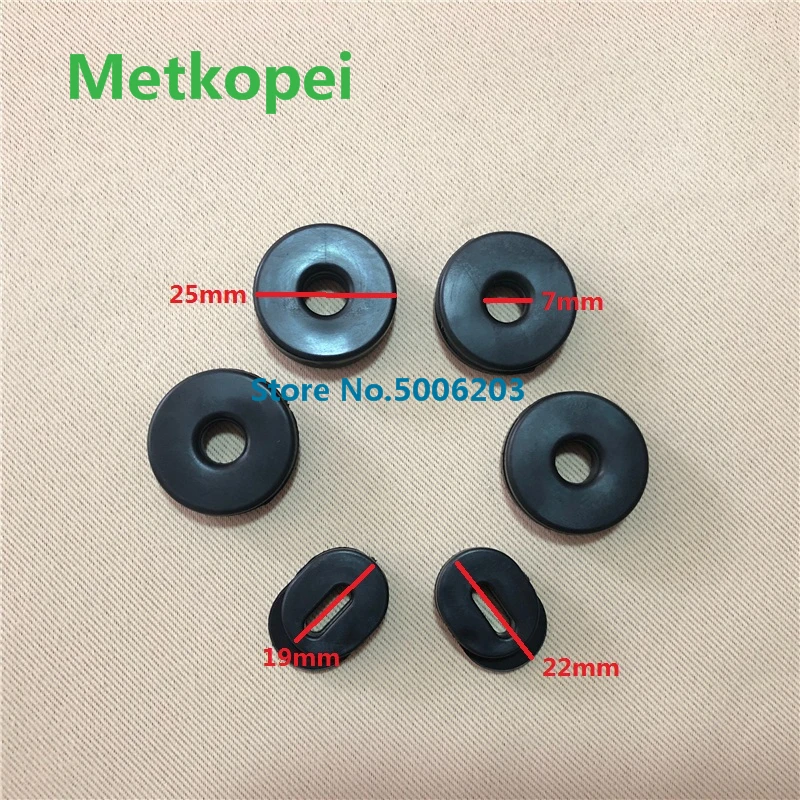 Motocykel Plastový bočný kryt gumové tesnenie Motorické vankúšiky pre Suzuki GN125 GS125 EN125 GN250 GN400 GS550 GT750 RV90