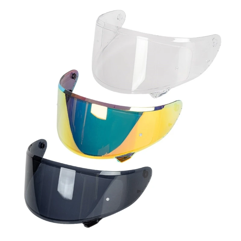 Motocykel Plná tvár prilba Visor Unisex Motobike UV blokovanie prilby na veternú slnečnú šošovku Anti-Scratch pre hriadeľ 610DV