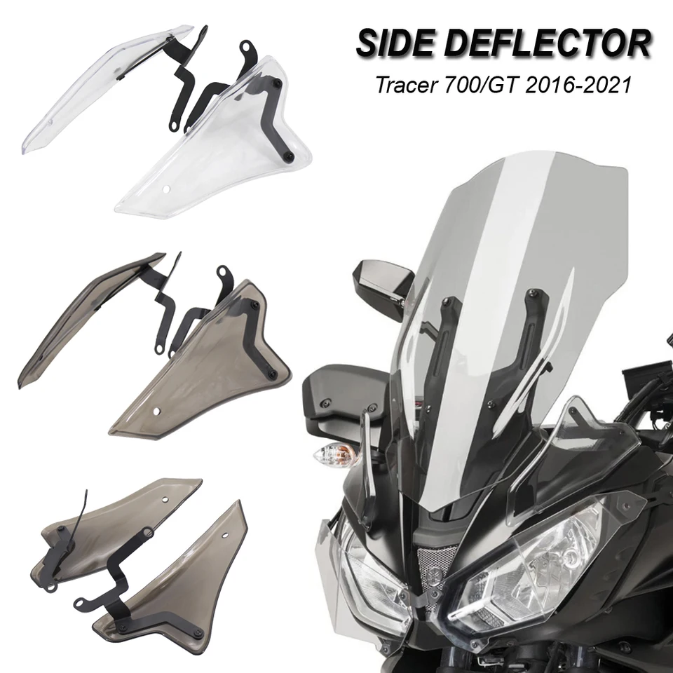 Motocykel pre Yamaha Tracer 700/GT MT-07 Tracer GT 2016-2021 2020 2019 2018 2017 bočné okno Deflektor predných panelov čelného skla čela