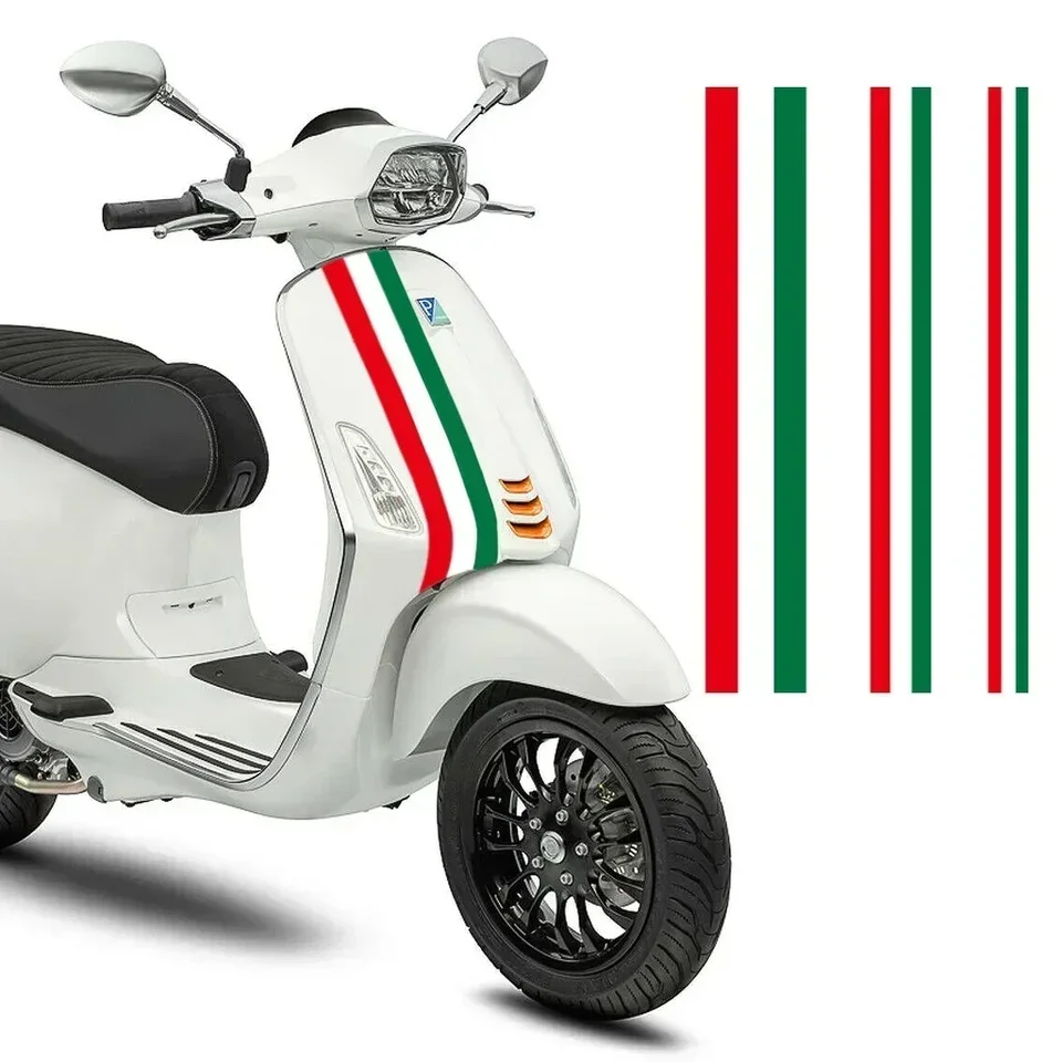 Motocykel predná reflexná nálepka Taliansko Nákladové nálepky Piaggio pre Vespa LXV GTS 150 250 300 Super Sport Decal Motocykel
