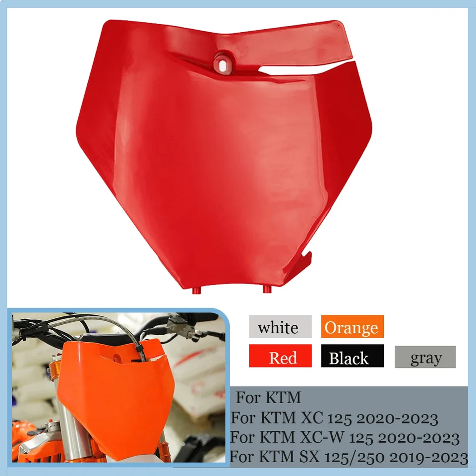 Motocykel predného čísla Plastový kryt Čierna biela oranžová pre KTM EXP EXP SX SXF XC XCF XCW XCFW 125 150 250 300 300 350 450