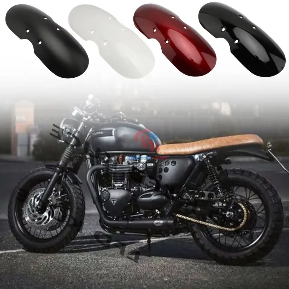Motocykel predný blatník bahenný klapka Splash Splash Mudguard pre Triumph Kawasaki Honda Yamaha Suzuki Qjmotor Cafe Racer Chor Chopper