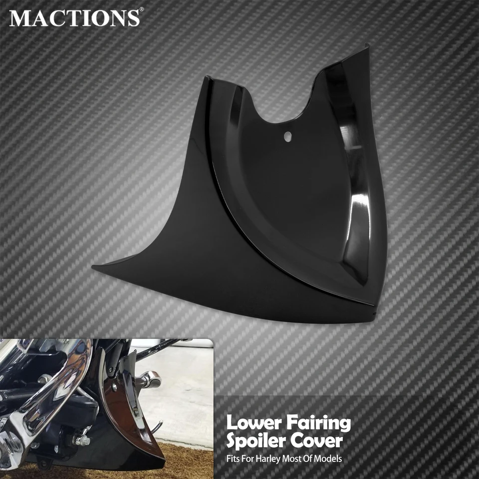 Motocykel predný spojler čierny dolný brada Fairing Universal pre Harley Touring Electra Street Glide 96-17 Dyna Softail 2004-17