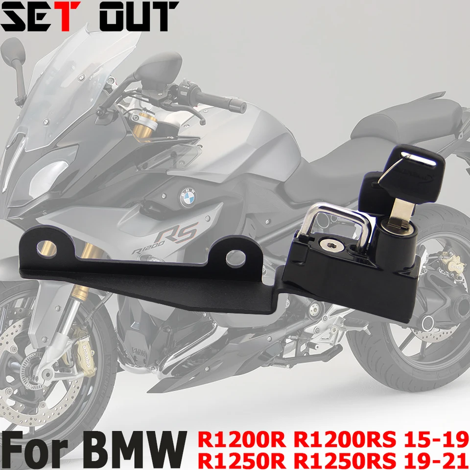 Motocykel proti krádeži prilby zabezpečenie prilby Kombinácia zámku pre BMW R1200R R1250R Prilbu R1200RS R1200 R/RS R1250RS R 1250R