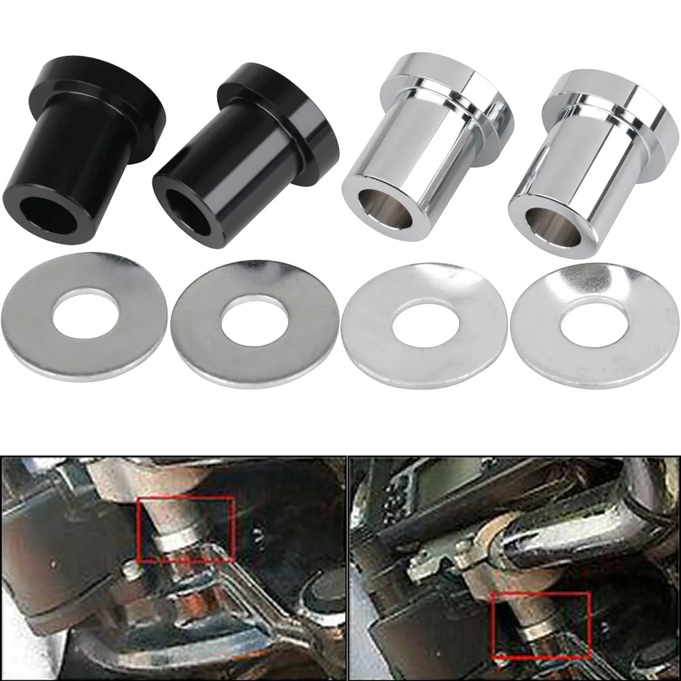 Motocykel Riser Riser Bushings Mounts for Harley Touring Road King Street Road Electra Glide Softail Dyna Fatbob Breakout