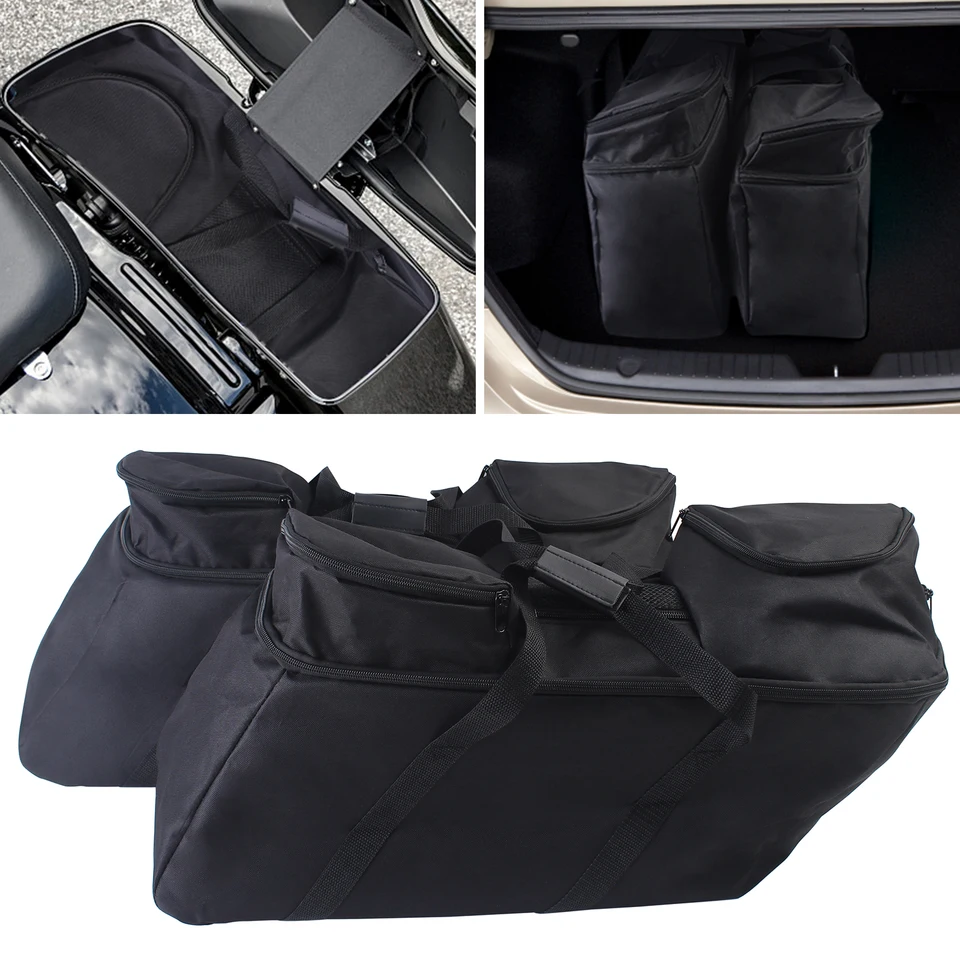 Motocykel Saddlebag batožina Soft Soft Liners Travel Pack pre Harley Touring Electra Street Glide Fltr Road King Tour Pack 93-24