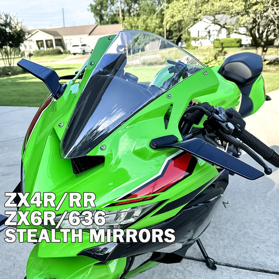 Motocykel spätné zrkadlá pre Kawasaki Ninja Zx4r ZX4RR ZX6R Ninja 636 STEALGH SPORT CRIDLET Zrkadlo nastaviteľné zrkadlá