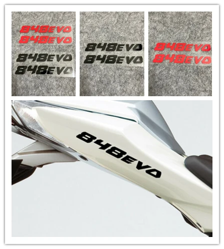 Motocykel superbike nálepka obtisky balenia vodotesná podložka na kapuste kapotáž Reflexné nálepky pre ducati 848evo evo