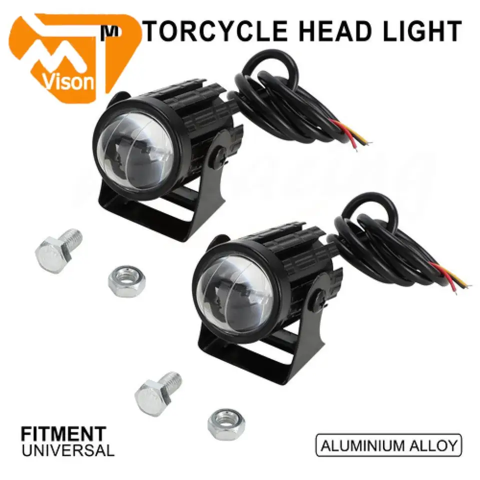 Motocykel svetlometov 2ks Univerzálny hliníkový LED svetlomety Set predné svetlá pre KTM Suzuki Kawasiki BMW Honda Dirt Bike Bike
