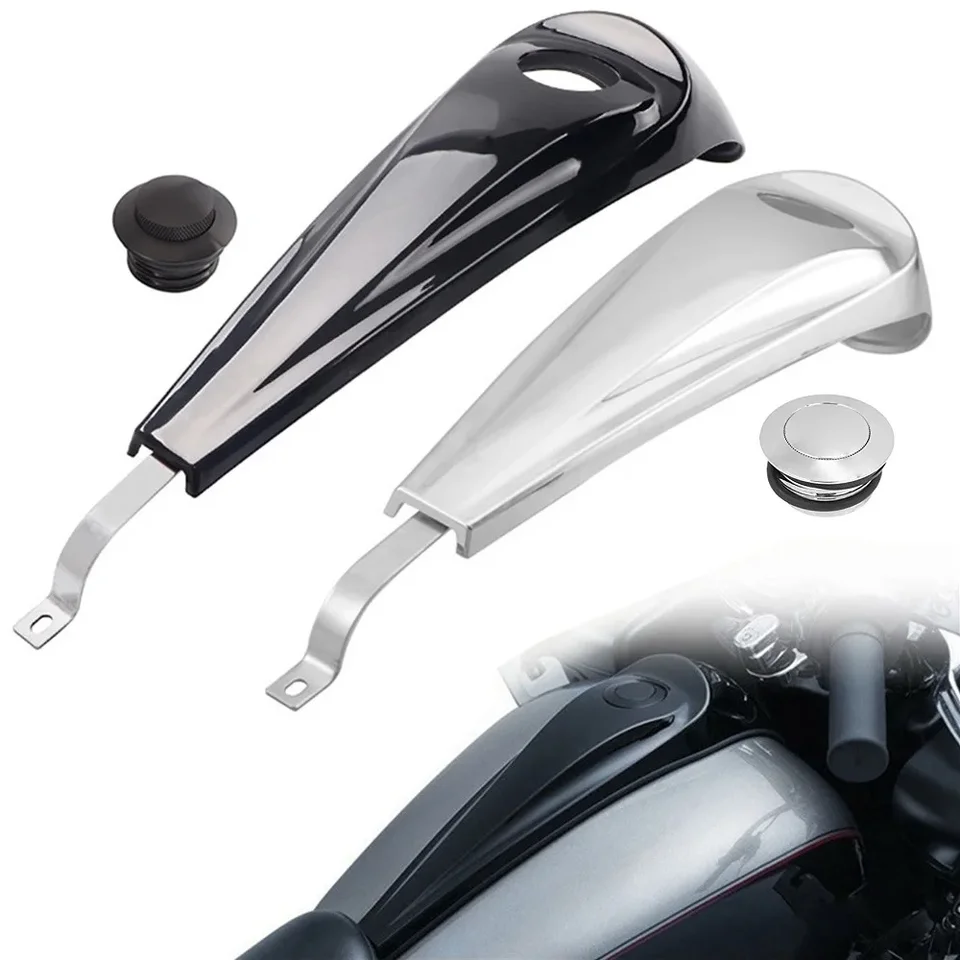 Motocykel Tank Dash Oil Console Console Verted Pop-up plynový uzáver pre Harley Touring Electra Road Street Tri Glide Ultra 08-22