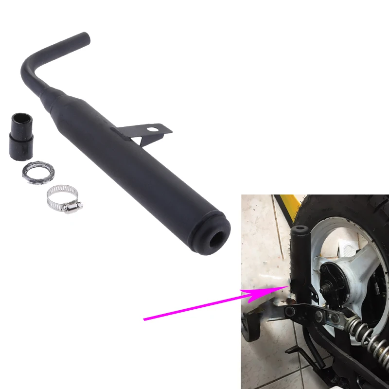 Motocykel tlmič tlmič výfukového plynu pre Yamaha PW50 PW 50 Tlmič TUMBLER TUFLER RAP Nahrádza existujúce výfukové plyny 320 mm čierne