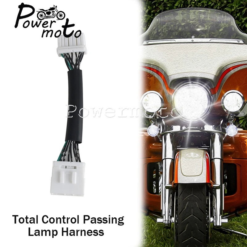 Motocykel Total Passing Light Control Postroj adaptér predbežné zapojenie svetla pre Harley Electra Glide Trike Touring 1998-2013