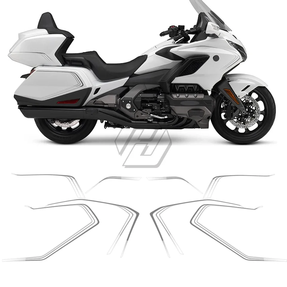 Motocykel Touring Graphic Decal Kit pre puzdro pre Honda Goldwing GL1800 2018-2020