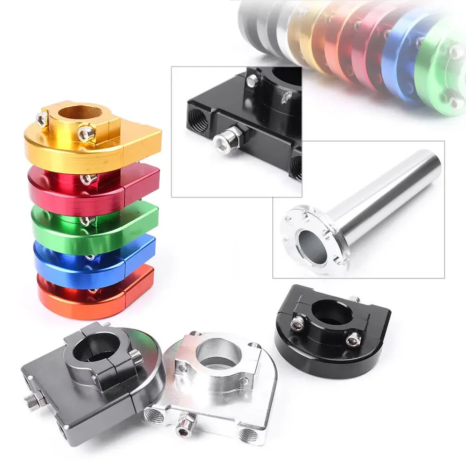 Motocykel upravený 7/8 palca 22 mm CNC škrtiaca trubica rukoväte rukoväť Univerzálny pre terénne motocykle ATV skútre