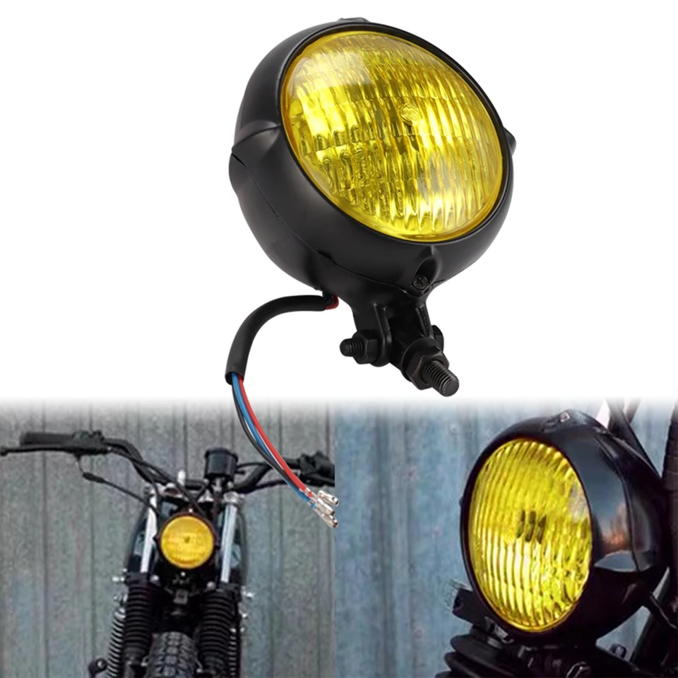 Motocykel vinobranie svetlomet pre Harley Honda Cafe Racer Custom Bobber Chopper Polish
