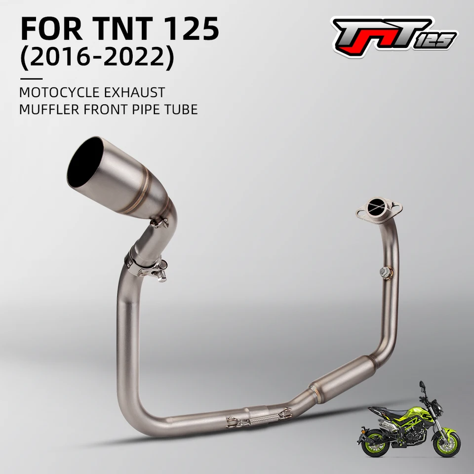 Motocykel výfukové úniky Moto upravené úplné systémy predné stredné prepojenie potrubia tlmič tlmiča db skĺznutím pre TNT125 TNT135