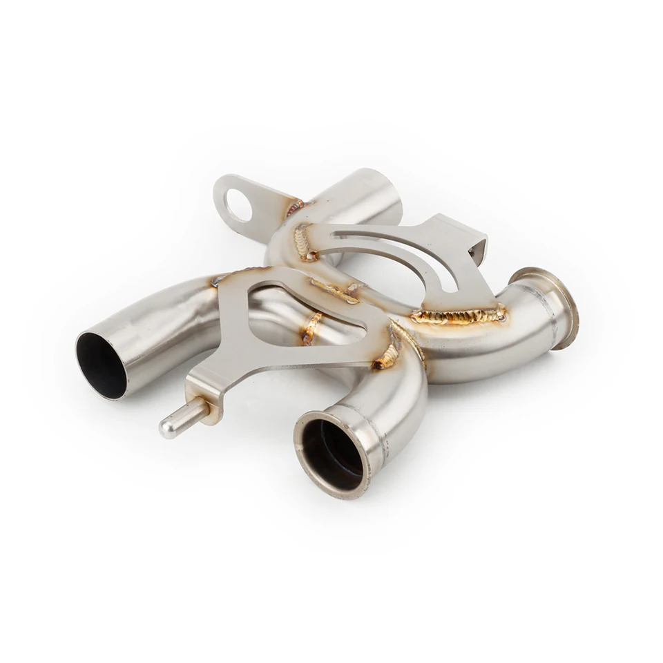 Motocykel výfukového výfuku Tuffler Link Pipe Escape Slip-On 51 mm pre Triumph Speed ​​Twin 1200 2019-2020 / Speedmaster 1200 2016-2020