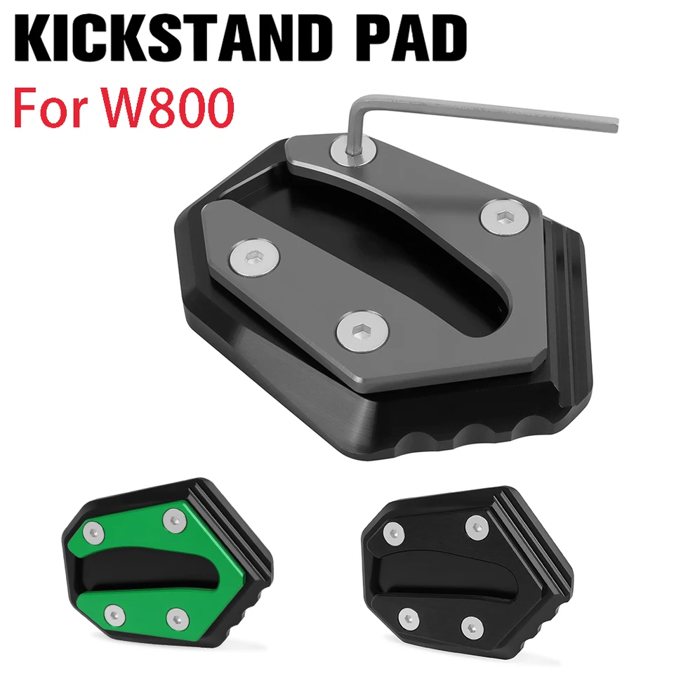 Motocykel W800 W650 W400 Kickstand Extension Plate Foot Side Stock Zväčšia podložka pre Kawasaki W 800 650 400 2019-2023 2022 2021