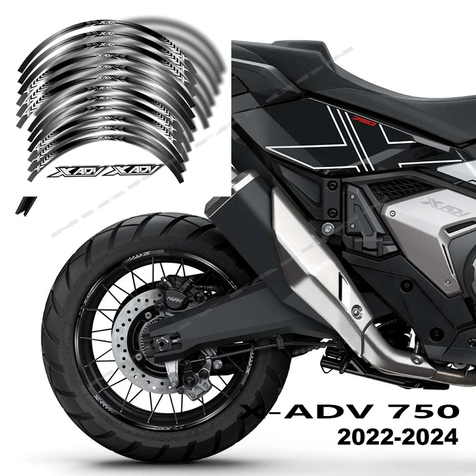 Motocykel X Adv Stumpers Logo RIM RIM DECAL pre HONDA XADV 750 X-ADV 750 2021-2024