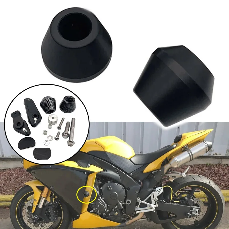 Motocykel YZF-R1 NO Cut Frame Presúvačky Crash Falling Protections Doplnky vhodné pre Yamaha YZF R1 2009 2010 2012 2012 2013 2013