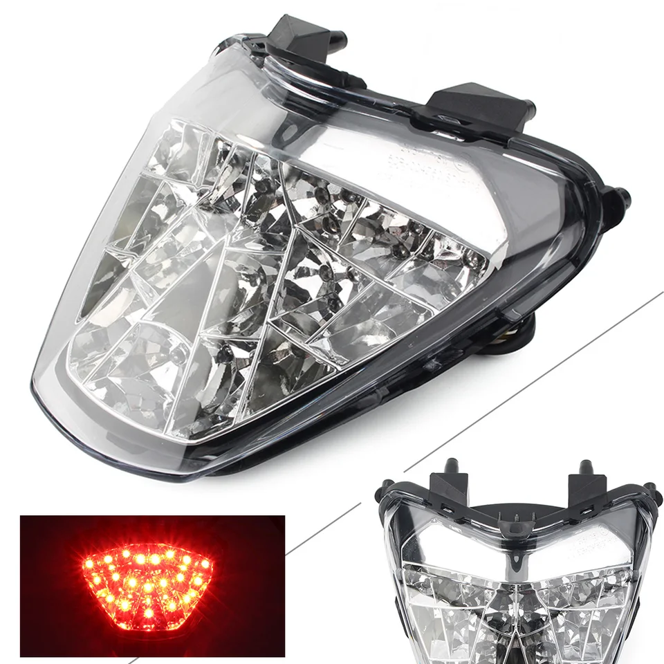 Motocykel zadná brzda Turn Signál LED integrované číry chvost pre Honda CBR300R CBR 250R CB300F