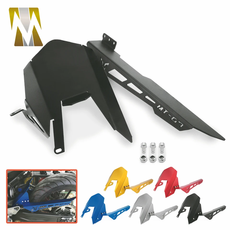 Motocykel Zadná pneumatika Hugger Fender Mudguard pre Yamaha FZ07 FZ-07 MT07 MT-07 MT 07 2013 2014 2015 2015 2016 2017 2017