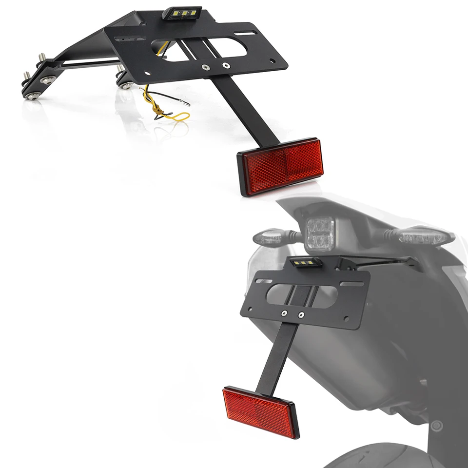 Motocykel zadná poznávacia značka držiak na držiak na zadnú stranu Tail Fender Eliminátor pre Husqvarnu 701 Svartpilen 2019 2020 2021 2022
