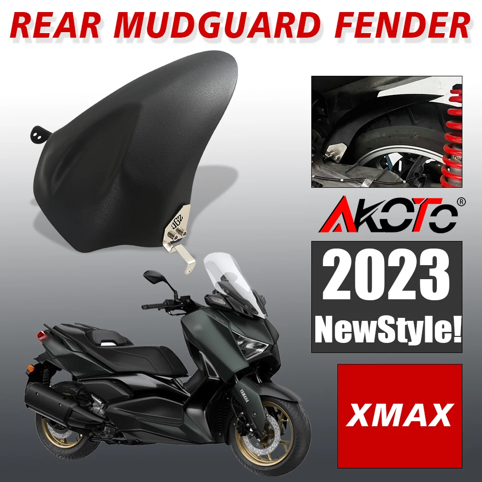 Motocykel Zadný blatník blatníka ABS Absing Adsessory pre Yamaha XMAX300 X-MAX XMAX 250 300 400 2017-2024 XMAX400 XMAX250
