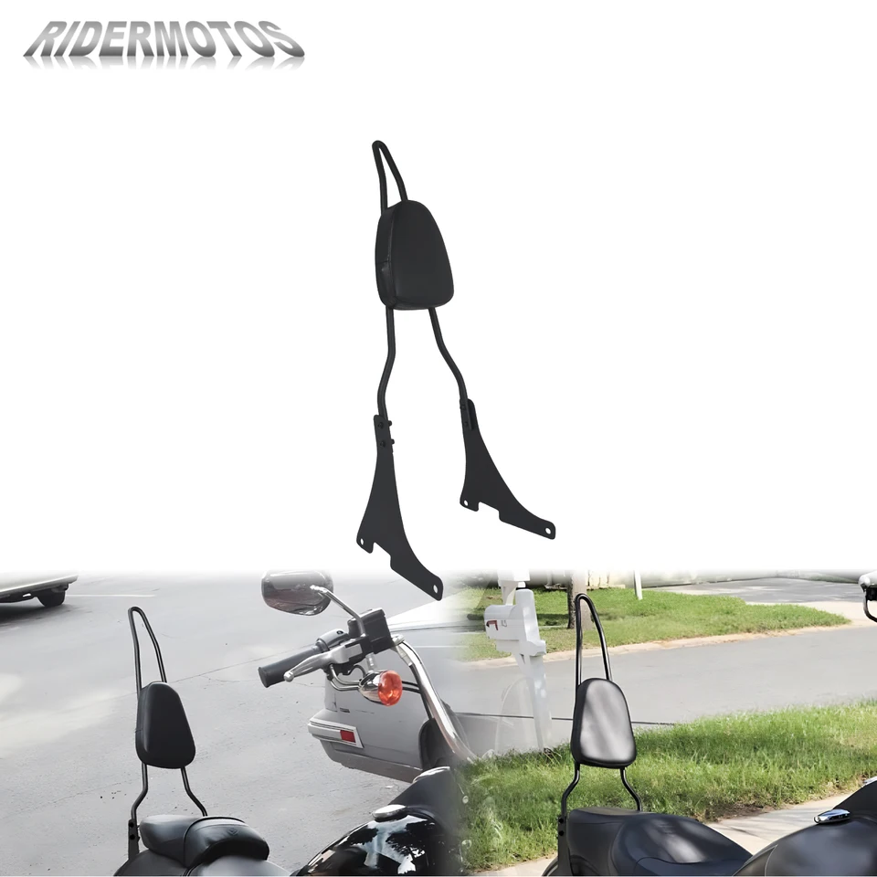 Motocykel zadný sissy bar operadla pre Harley Sportster XL 883 1200 48 72 2004-Up Odnímateľný vankúš na sedenie pre cestujúcich