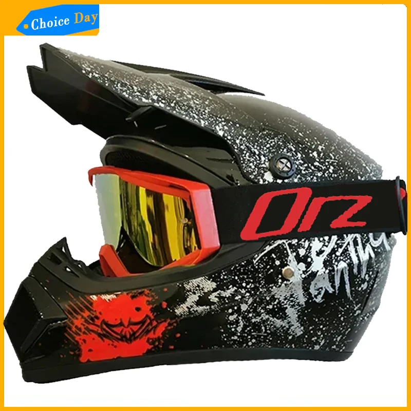 Motocykel zjazdová prilba motokros motokros plná tvár terénnej závodnej prilby Mountain Motokros MotoBiker Goggles Classic Bicycle MTB