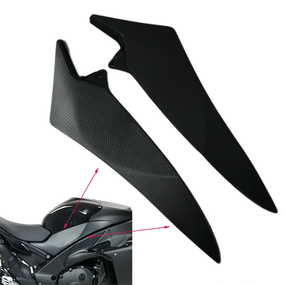 Motocykel Čierny plynový bočný obklad vložky krycí panelový kapotáž pre Yamaha YZF R1 2009 - 2014 2010 2012 2012 2013