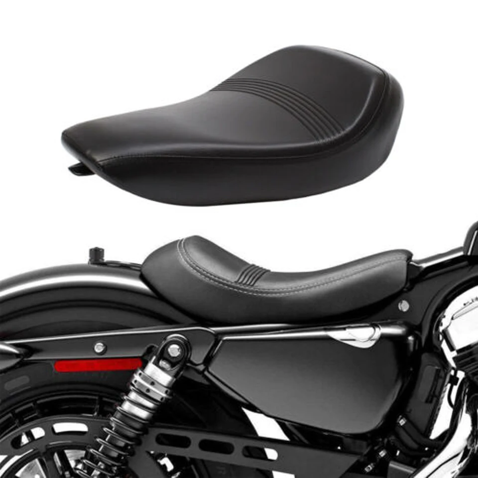 Motocykel čierny predný jazdec Solo Solo sedadlo pre roky 2016-2021 Harley Sportster XL 1200 883 72 štyridsať osem