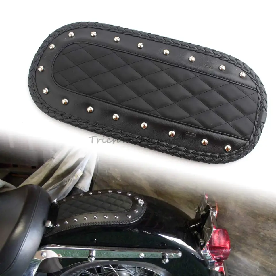 Motocykel Čierny zadný blatník Bib Sedadlá vankúša Niviet pre Harley Touring Electra Glide Road King King Flltr FllHx Ultra 08-18