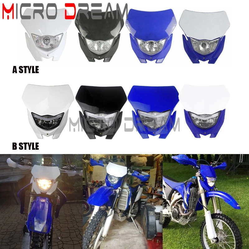 Motocykel žiarovka a LED svetlomet Enduro Headlamp Hi Lo Beam pre Yamaha WR 125 155 250 450 TT-R 50 100 125 230 YZ250F YZ450F YZ85