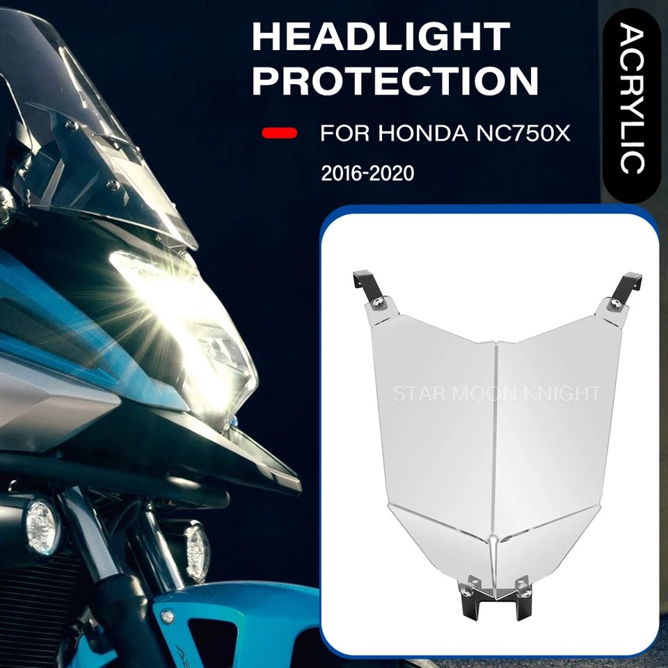 Motocykelový akrylový ochranný kryt svetlometového obalu Ochranné ochranné kryty pre Honda NC750X NC 750 x 2016 2017 2018 2019 2020 NC750X